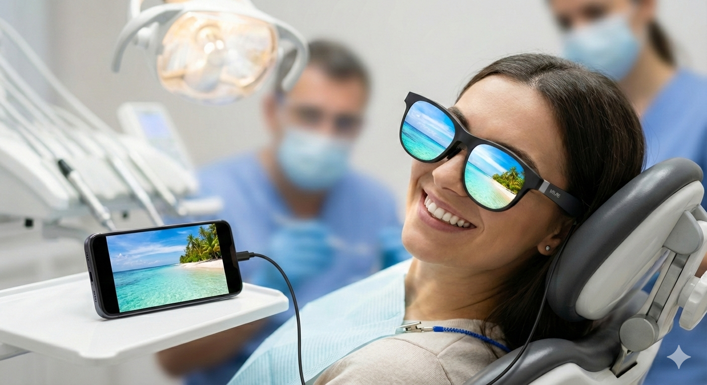 Serene Scene Hardware Bundle: 1 pair Video Display Glasses + 1 Android Media Device + 1 Case